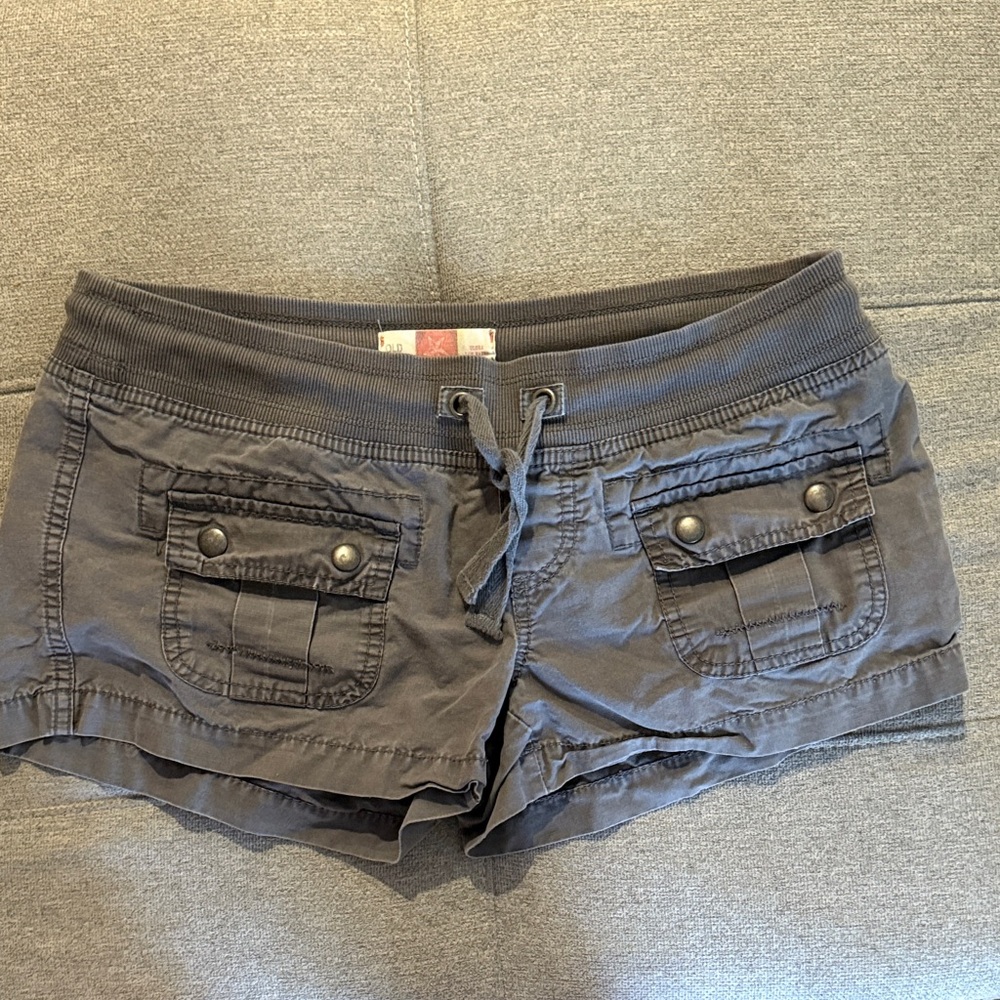 Old Navy Women's Charcoal Cargo Shorts